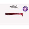Gumová nástraha Crazy Fish Vibro Worm 5cm 73 Blue ruby (8ks)