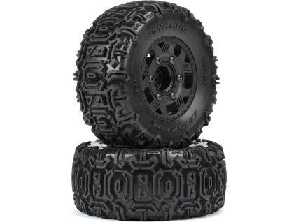 Duratrax kolo 2.2"/3.0" Warthog H12/14mm černé (2)