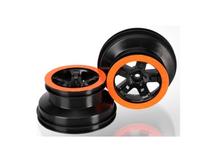 Traxxas disk 2.2/3.0" SCT černý-oranžový (2) (2WD přední)