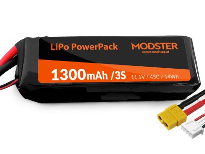 LiPo baterie 3S 11,1V 1300 mAh 45C (XT60) PowerPack