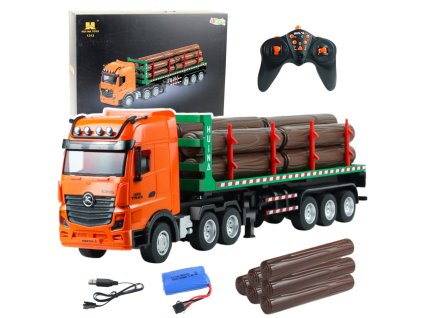 RC nákladní automobil na přepravu dřeva 1:18 Huina 1313