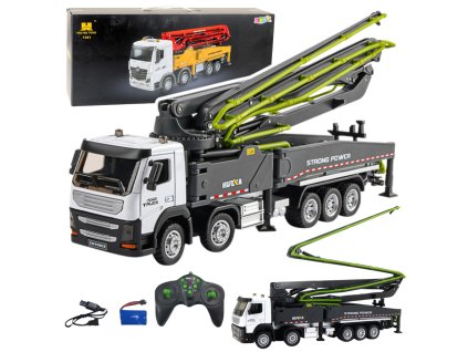 RC auto s čerpadlem betonu 1:18 Huina 1381 - šedé