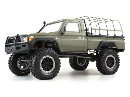 RC auto 1:10 AMXRock RCX10BS Scale Crawler Pick-Up - vojenská zelená