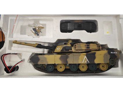 RC tank 1:24 M1A2 Abrams (BB/IR, kov. převodovka)-bazar