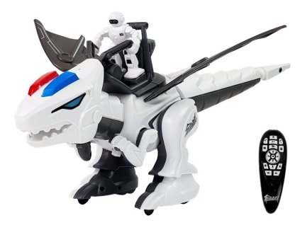 eng pl Dinosaur Tyrannosaur Robot Interactive Remote Control K18 Programming White 8451 2