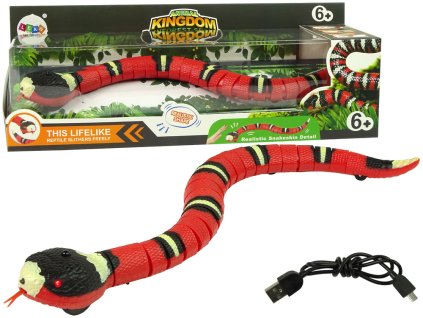 eng pl Remote Controlled Snake Touch Red Black Stripes 10384 2