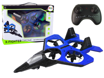 eng pl RC Drone Plane Blue Fighter Remote Controlled Pilot 16082 1