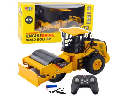 eng pl Remote Controlled Construction Vehicle Roller RC 7CH Yellow 22698 1