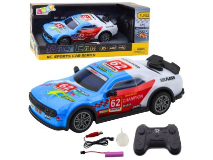 eng pl RC Remote Control Sports Car Lights Water Vapor Blue 1 22 23055 1