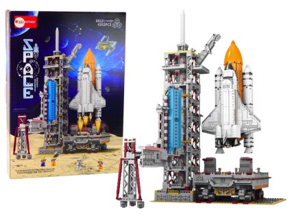 eng pl Building Block Set Space Station Rocket Satellites 4392 El 18309 1
