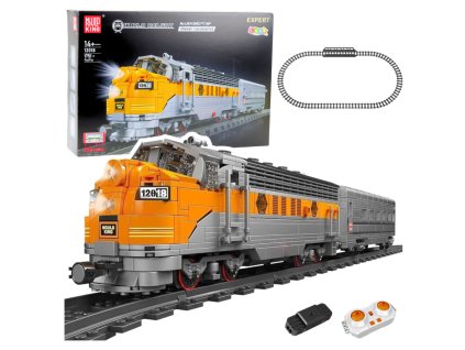 eng pl Construction Blocks Gray Yellow Remote Controlled Train RC 1751 pcs 23647 1