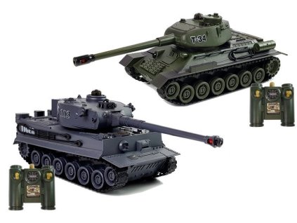 eng pl Set of Two Remote Controlled Tanks R C 7312 2