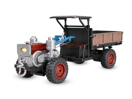 Retro traktor 1:12 s kouřem a světlem 4x4