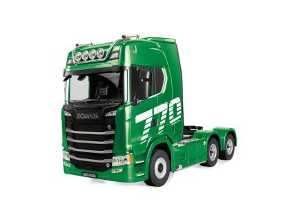 RC tahač Scania 770S 6x4 1:18 - zelený