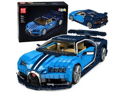 eng pl Construction Bricks Bugatth Sports Car Blue 1212 pcs 31226 1
