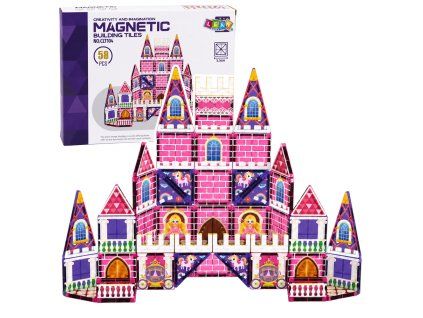 Magnetická stavebnice Princeznovský zámek – 58 dílků