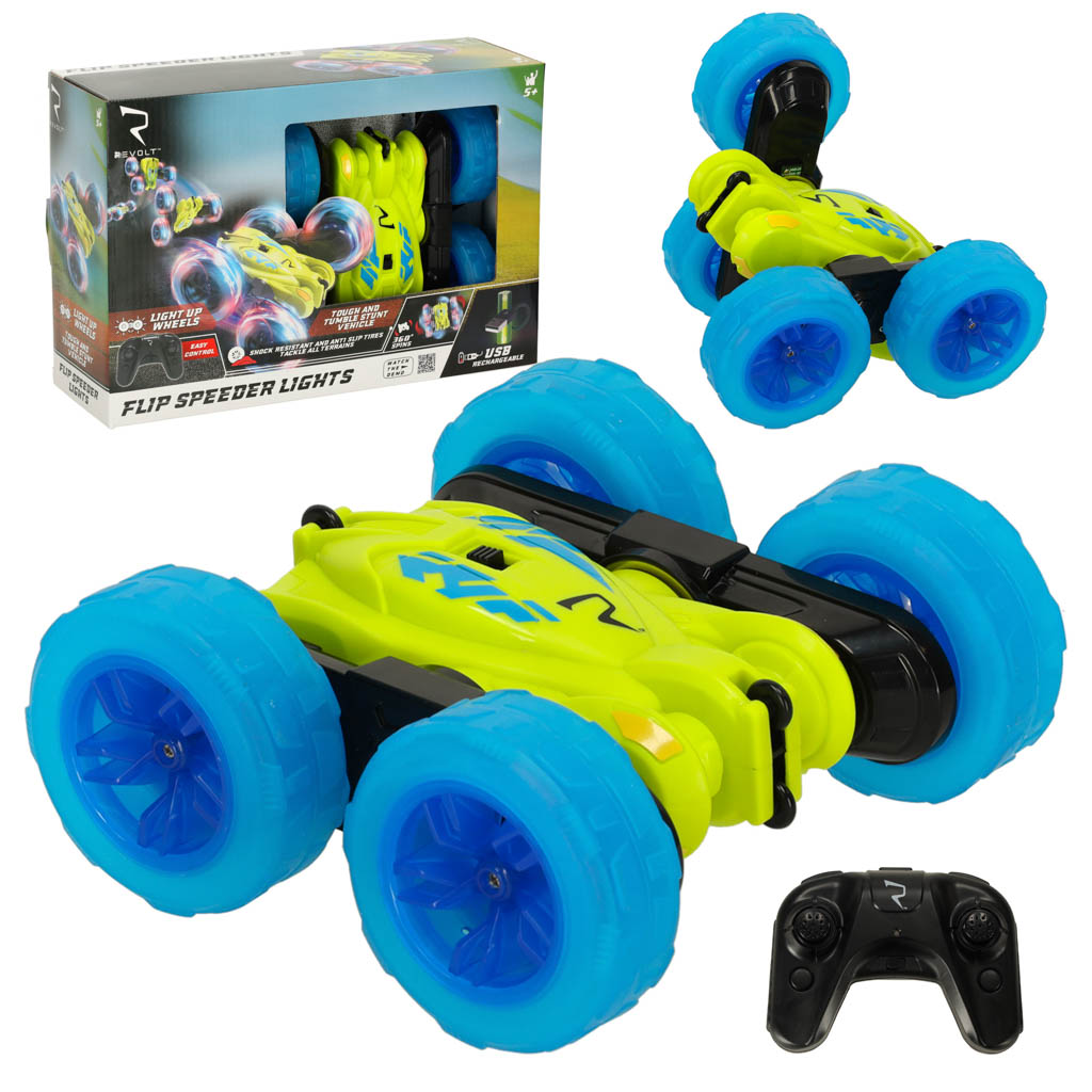 RC auto pro děti Revolt Flip Speeder se svítícími koly