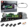 eng pl Construction Blocks Remote Controlled Steam Train RC Green 1212 pcs 23651 1