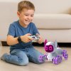 eng pl TOOBY Robot Dog Remote Controlled RC 360 Lights Sounds White and Purple 27914 9