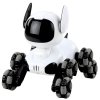 eng pl TOOBY Robot Dog Remote Controlled RC 360 Lights Sounds Black and White 27915 3