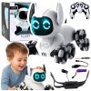 eng pl TOOBY Robot Dog Remote Controlled RC 360 Lights Sounds Black and White 27915 2
