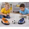 RC fotbal set – auta ve tvaru kopaček, 2x auto + branka + míč