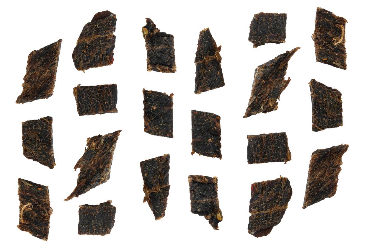 MO jerky | prémiové sušené maso | biltong | mushroom jerky | ovocné plátky 