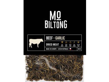 MO jerky - biltong sušené maso garlic 50 g