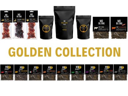MO jerky golden collection sušené maso, mushroom jerky