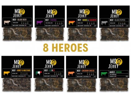 MO jerky sušené maso 8 hrdinů