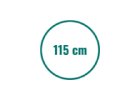 115 cm kruh
