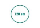 120 cm kruh