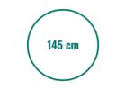 145 cm kruh