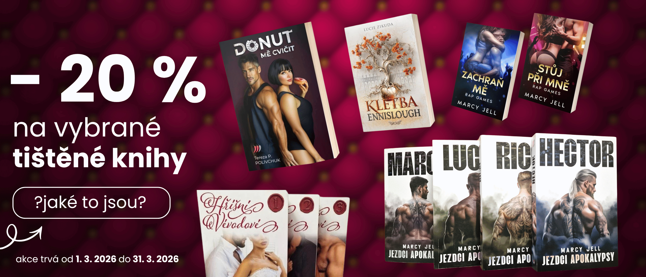 20% sleva na vybrané bestsellery