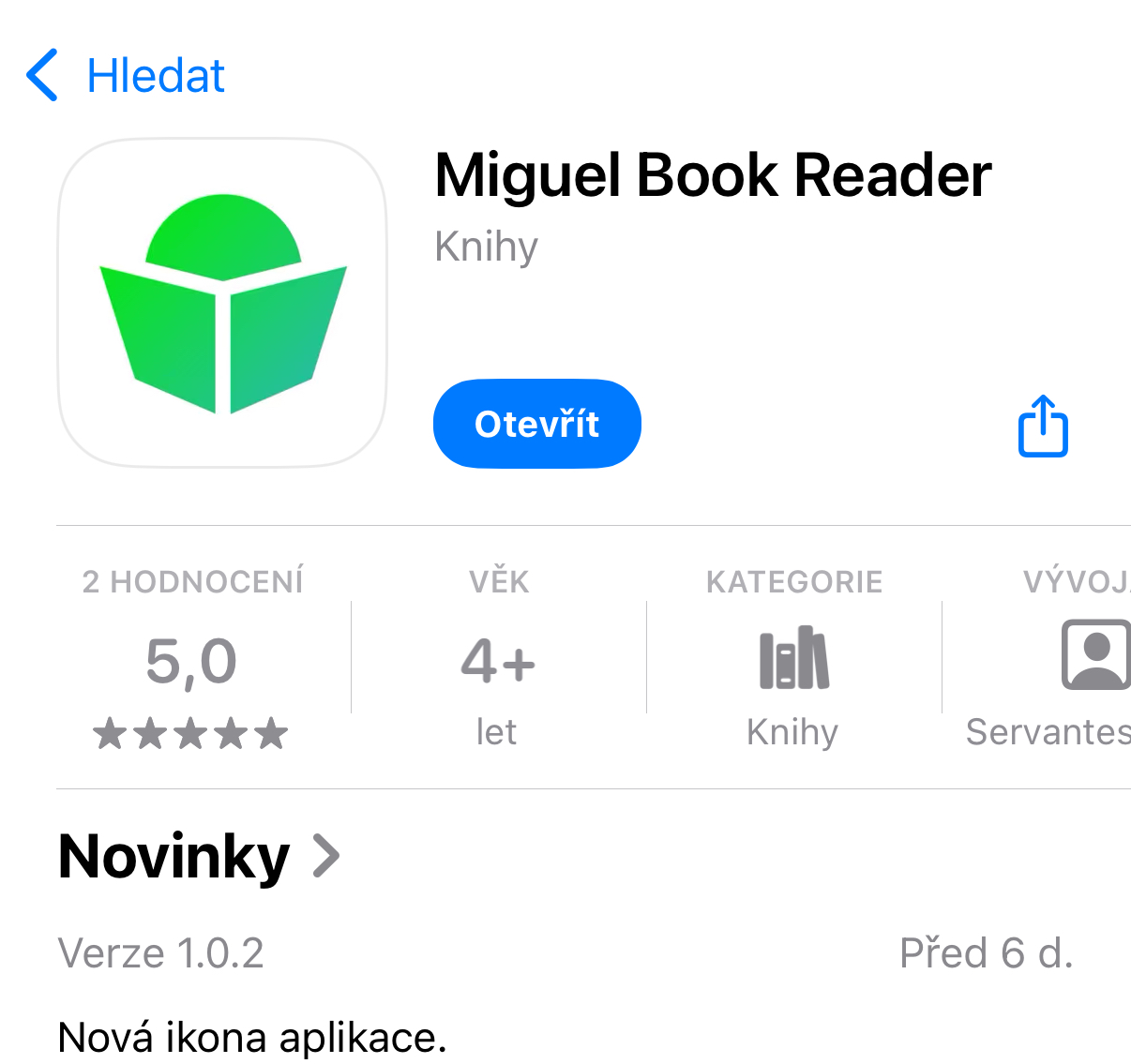 Miguel Read Book aplikace
