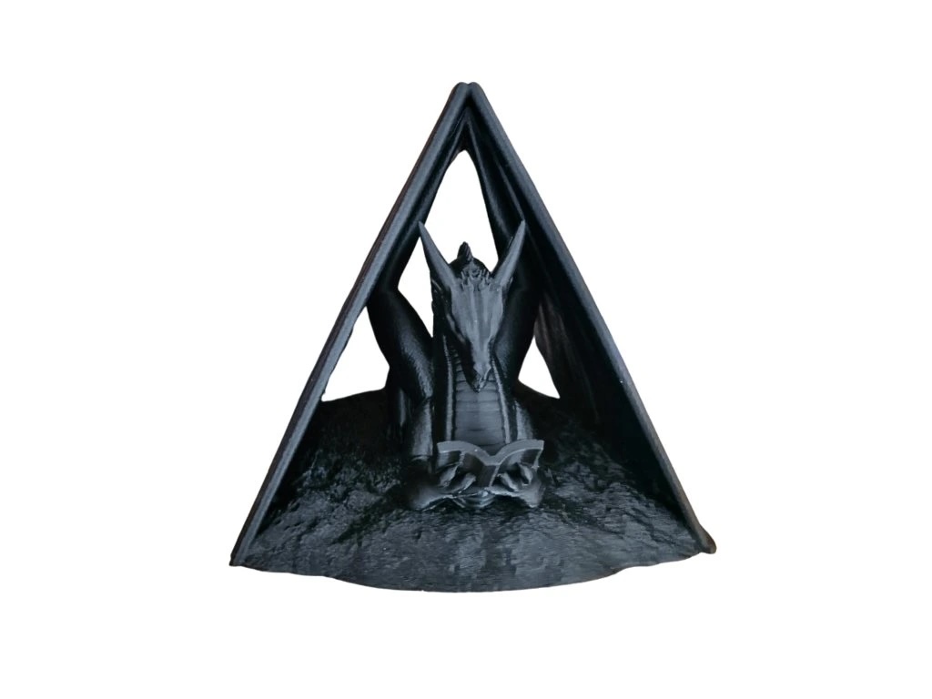 Dračí stojan zlatý