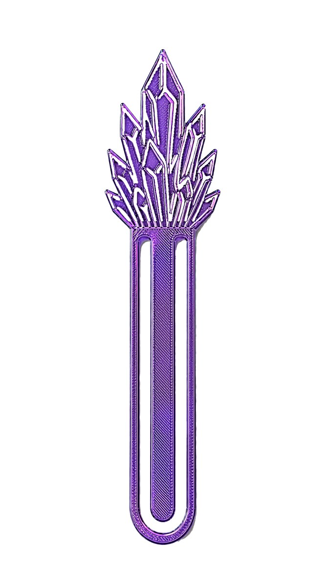 3D záložka – trs krystalů