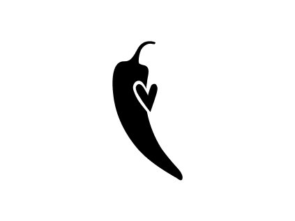 papricka logo symbol black