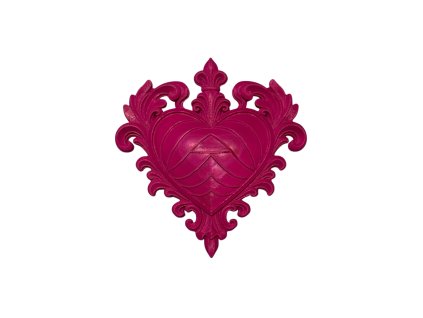 Moje 3D růžové srdce do knihovničky / na zeď