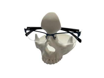 Můj Lebkostojan | designový stojan na brýle a šperky | bílá