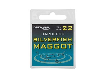 Drennan háčky bez protihrotu Silverfish Maggot Barbless vel. 14