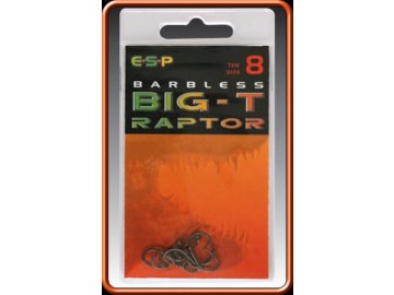 ESP háčky bez protihrotu Big-T Raptor Barbless vel. 4 (Variant ESP háčky bez protihrotu  Big-T Raptor Barbless vel. 4)