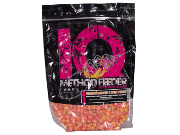 LK Baits IQ Method Feeder Corn 1kg Spicy Peach