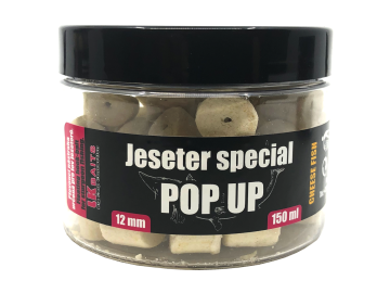 LK Baits Jeseter Special Pellets Pop UP Cheese Fish 12mm 150ml