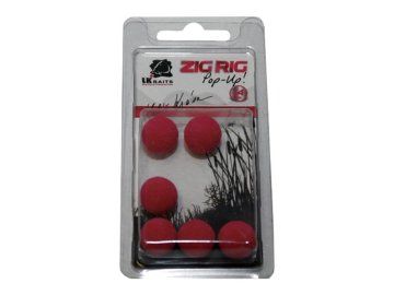LK Baits ZIG RIG Pop–Up 14 mm – Red
