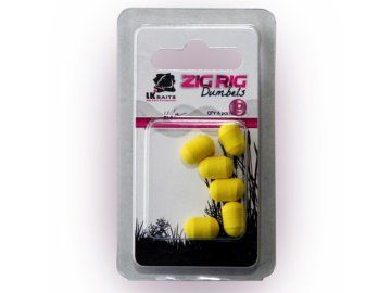 LK Baits ZIG RIG Dumbels Pop–Up – Yellow