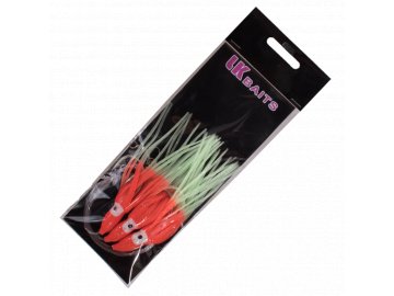 LK Baits návazec Chobotnice 8/0 12cm Lumino Red/Červený