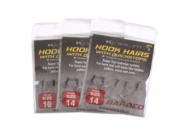 Hook Hairs with Quickstops Barbed (Velikost 16)