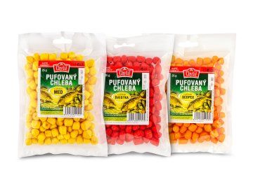 Pufovaný chleba (Příchuť Česnek)