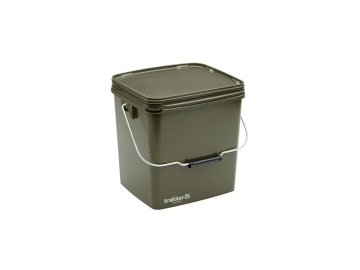 Trakker Kbelík – Olive Square Container 13L (Varianta Trakker Plastový box na návnady a nástrahy - 13Ltr Olive Square Container inl. Tray)